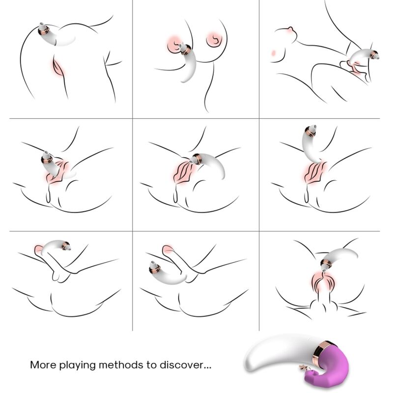 ARMONY - SWEETMOON CLITORIS & G-SPOT SUCTION CUP PINK