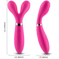 ARMONY - Y-WAND MASSAGER & VIBRATOR DOUBLE HEAD FUCHSIA
