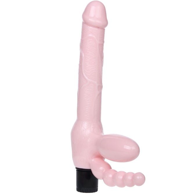 BAILE - HAM FĂRĂ SÂNGĂ TPR CU VIBRAȚII ȘI STIMULARE ANALĂ 25,4 CM