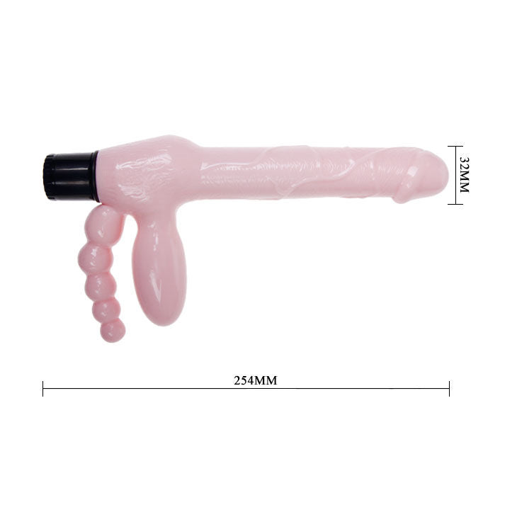 BAILE - HAM FĂRĂ SÂNGĂ TPR CU VIBRAȚII ȘI STIMULARE ANALĂ 25,4 CM