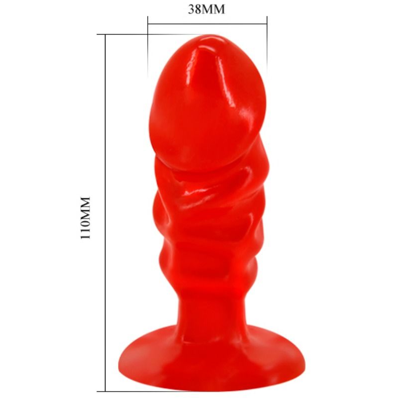 BAILE - DOP ANAL UNISEX CU VENTUZĂ ROȘIE