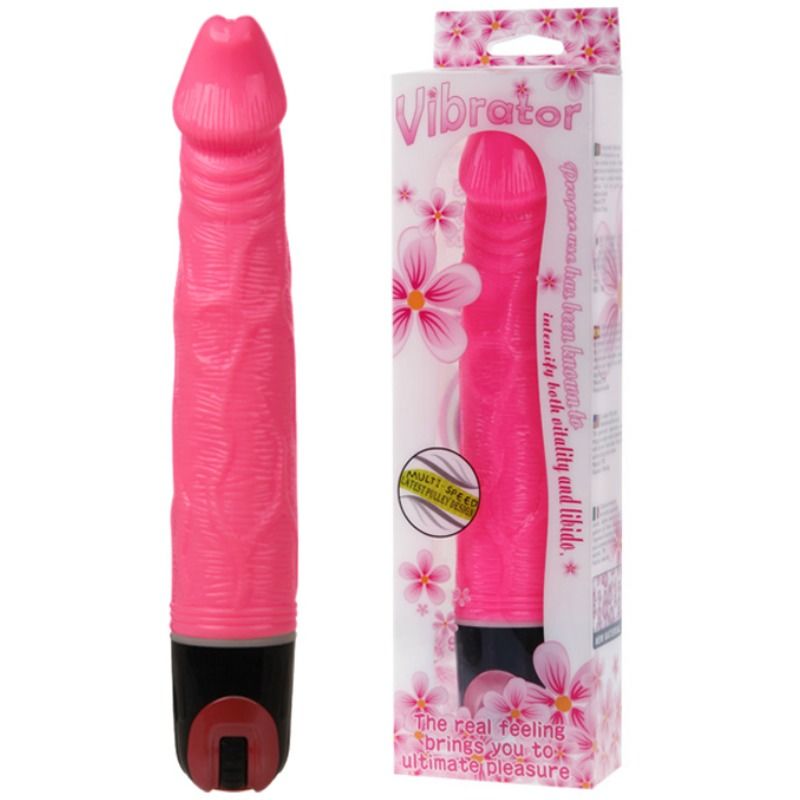 VIBRATOR CU VITEZE MULTIPLE 21,5 CM ROZ